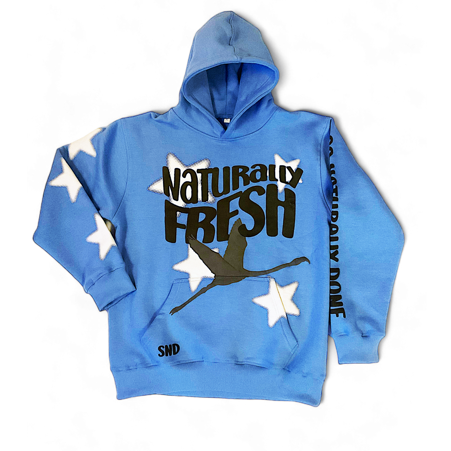 NATURALLY FRESH PUFF PRINT HOODIE