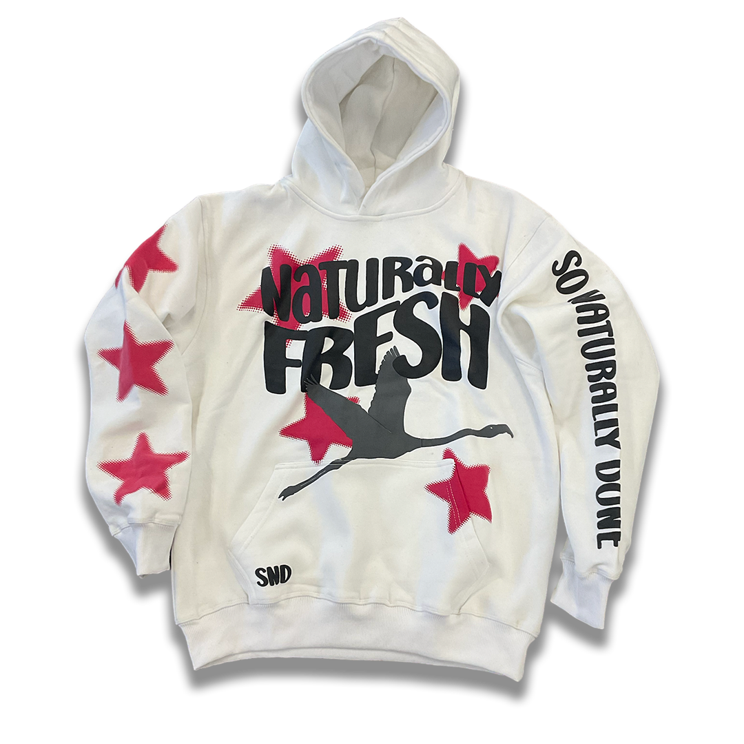 NATURALLY FRESH PUFF PRINT HOODIE